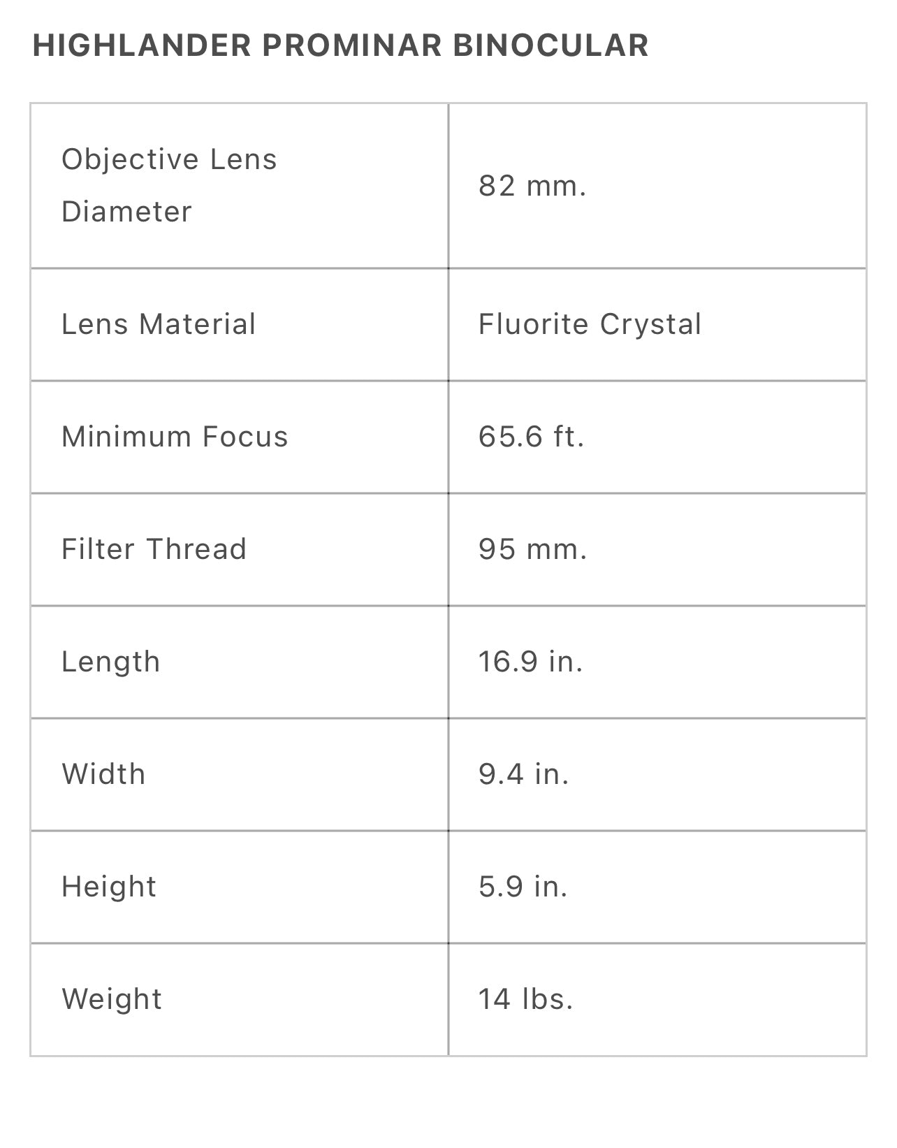 Kowa High Lander 32+50 Power Binocular Rental