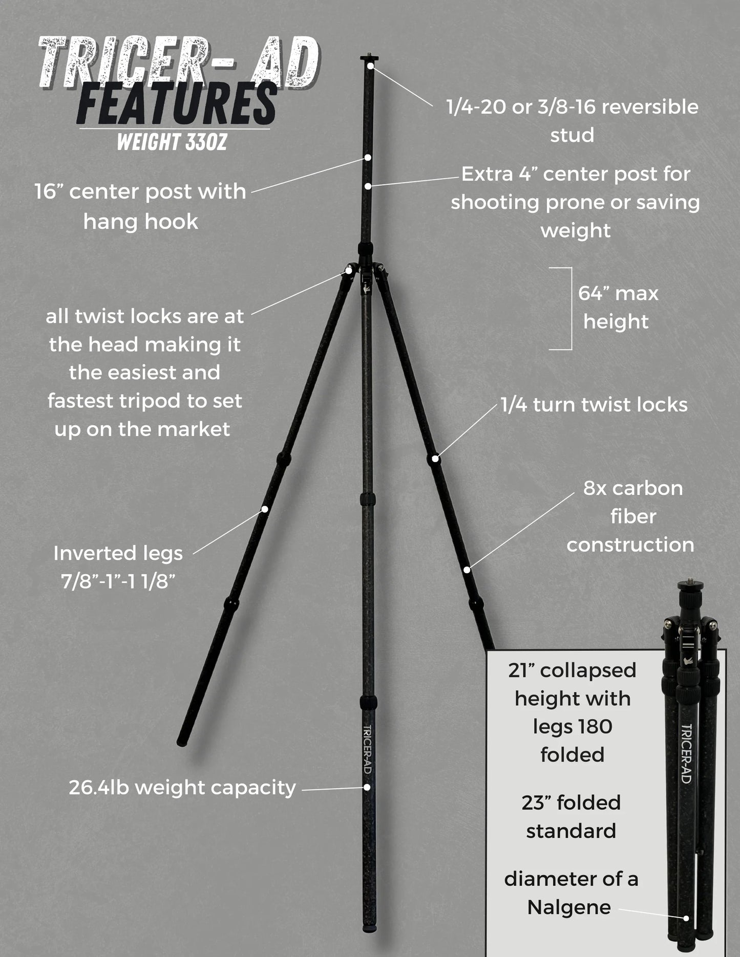 Tricer AD/DZ Tripod/Head Full Setup Rental